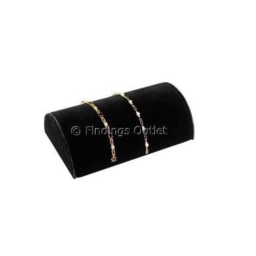 Bracelet Display In A Half Moon Style Black Velvet