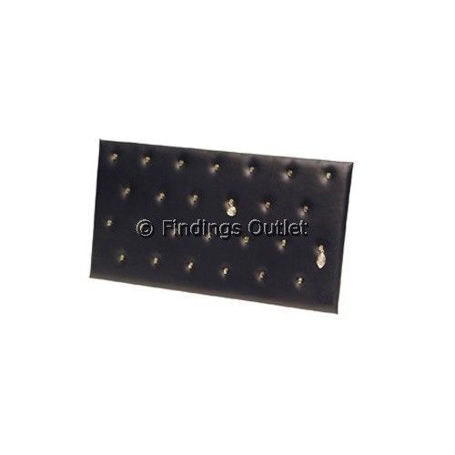 Pendant Easel Display Pad With 26 Hooks Faux Black Leather