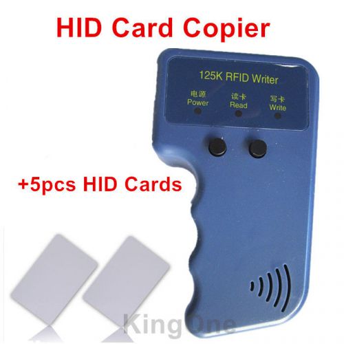 Hid card copier 125khz rfid reader writer duplicator duplicate copy +5 hid card for sale