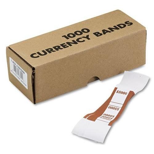 Mmf currency strap - 1.25&#034; width - 1000 wrap[s] - self-sealing - 20 (216070i09) for sale