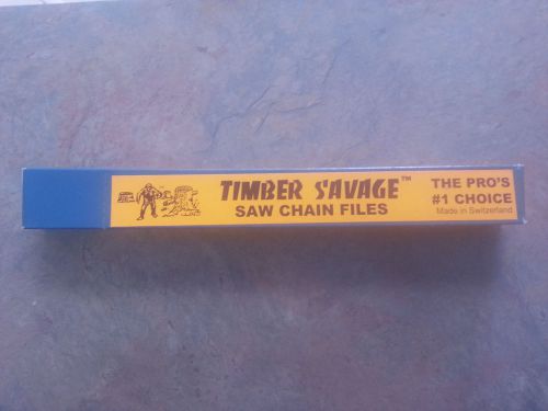 Timber Savage Saw Chain Files - 8&#034; x 3/16&#034; (dozen)