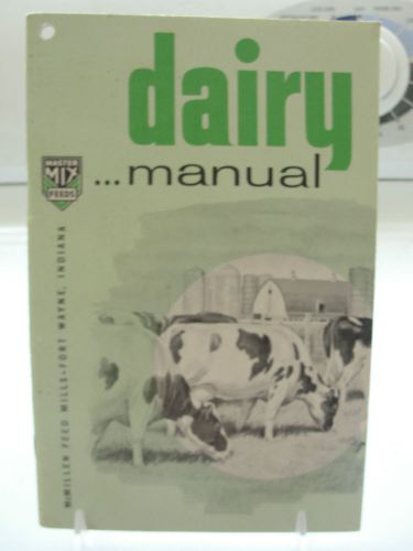 Dairy Manual, McMillen Feed Mills, feeding program insert, Master Mix, 1959,old