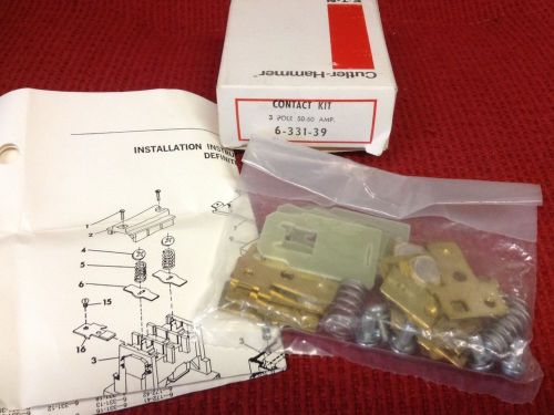Cutler-hammer - part #6-331-39 - contact kit - 3 pole, 50-60 amp - new for sale