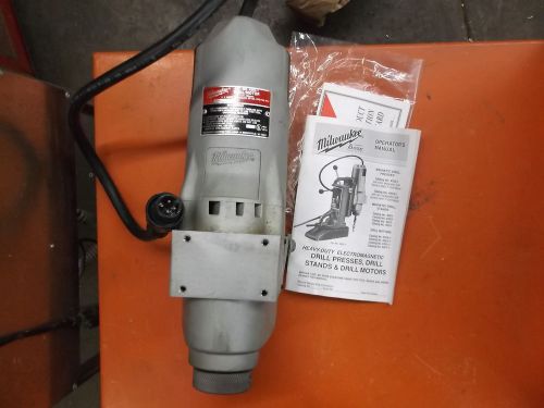 New milwaukee 4253-1 drill motor for magnetic base 2 speed w/ box for sale