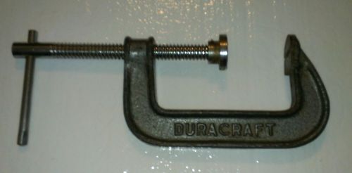 Vintage DURACRAFT C-Clamp - 4&#034; Adjustable Malleable