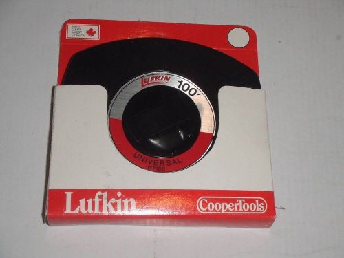 LUFKIN COOPER TOOLS 3/8&#034;x100&#039; Universal Long Steel Tape HY100 Made in Canada NEW