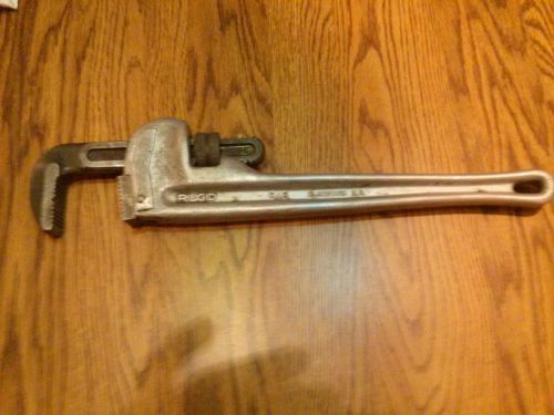 Ridgid 818 18&#034; Aluminum Pipe Wrench Made In USA