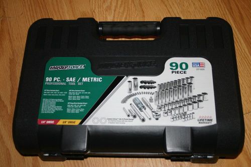 MasterForce 90-Piece Professional Tool/Socket Set - Made in USA