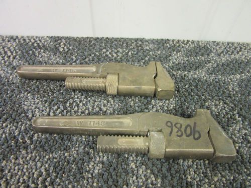 2 AMPCO BRASS BRONZE PIPE MONKEY WRENCH W-1145 8&#034; NON SPARK USED
