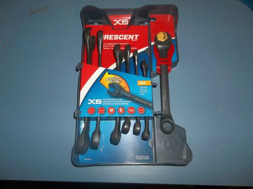 Crescent CX6RWS7 Combination Wrench Set with Ratcheting Open-End  New