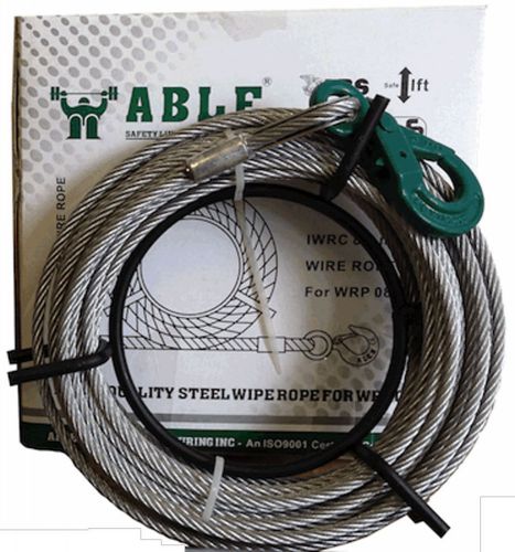 Spare cable for 3200kgs x 60m wire rope puller / winch complete with hook for sale