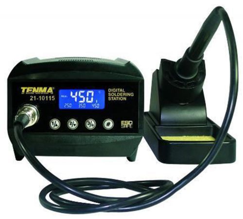 New Tenma Compact Digital Soldering Station 60W LCD ESD Safe 3 programmable