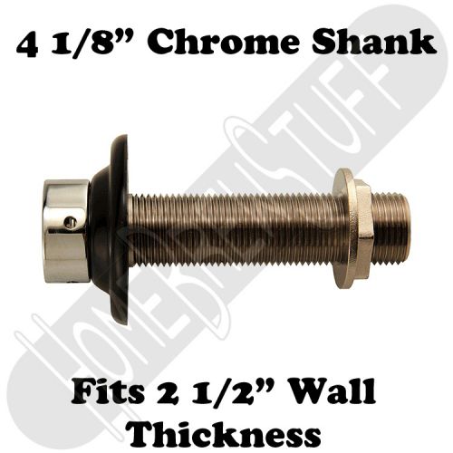 4 1/8&#034; Draft Beer Shank Assembly Chrome 3/16&#034; Bore Kegerator Tap Homebrew