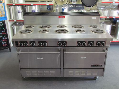USED Garland S684RC Electric 60&#034; Range. 10-Burners / 2-Ovens (1-Convection)