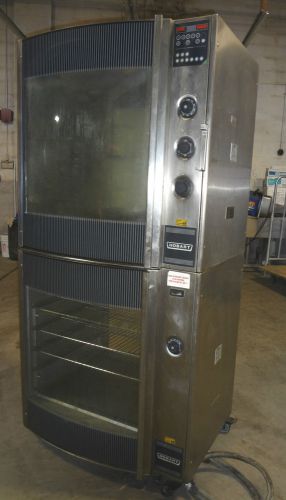 Heavy duty commercial &#034;hobart&#034;  dbl. stack chicken/rib rotisserie electric oven for sale