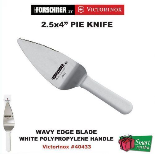 Victorinox Forschner Pie Server, w/Serrated Edge, White Handle #40433
