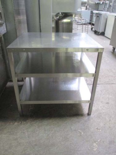 32&#034; Stainless Steel Equipment Stand/Table with Under Shelves.