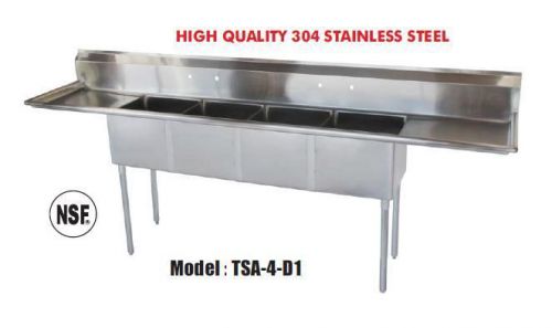 Used restaurant equipment - 4 compartment sink - tsa-4-d1 - turbo air for sale