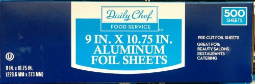FOIL SHEETS ALUMINUM 500 HAIR COLOR CATERING RESTAURANTS DINER FREE SHIPPING NEW