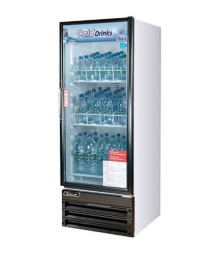 New turbo air 11 cu ft 1 glass swing door merchandiser refrigerator for sale