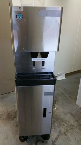 Barely used hoshizaki ice nugget ice touch free dispenser dcm270bah-oh w/ stand for sale