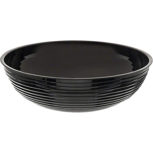 Cambro 11.2 qt. round ribbed bowls, 4pk black rsb15cw-110 for sale