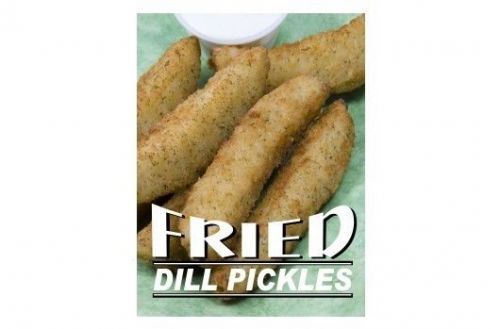 HUGE Fried Dill Pickles 18&#039;&#039;x24&#039;&#039; Decal for Food Stand - Midway Carnival Trailer