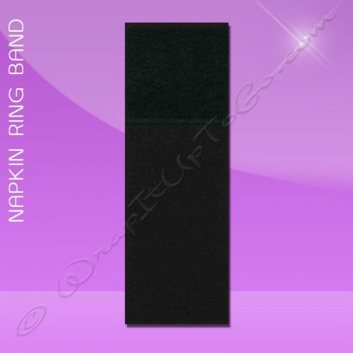 Napkin Ring Band – 1-1/2 x 4-1/2 – Black