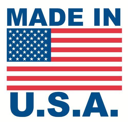 2000 Made in USA 1x1 Inch American Flag Labels Stickers Roll  - Free S&amp;H
