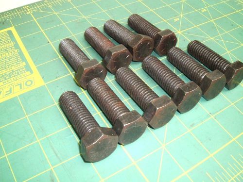 5/8-11 x 2 hex cap screw bolt grade 8 black fully threads (qty 10) #57286 for sale