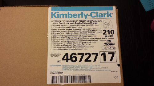 210 orange kimberly-clark tecnol pfr95 n95 filter respirator surgical masks:case for sale