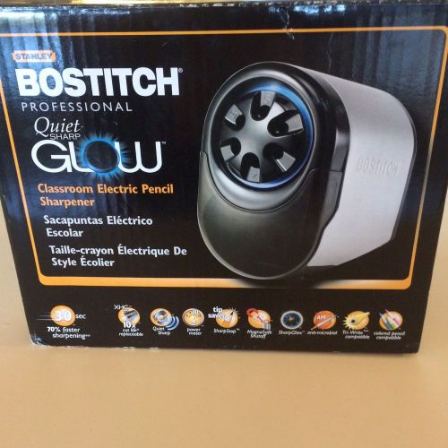 Stanley Bostitch Professional Quiet Glow Classroom Electric Pencil Sharpener New