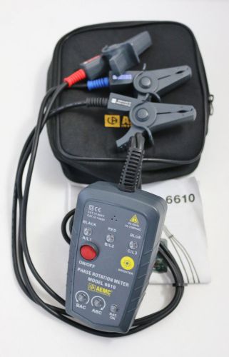 Aemc instrument phase rotation meter model 6610 for sale