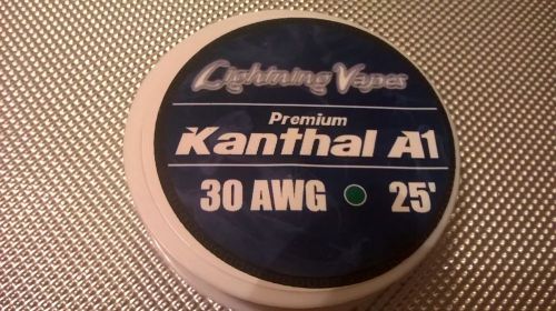 Kanthal 30Gauge AWG A1 Wire 25ft Roll .254mm,8.36Ohms/ft RDA vapor atomizer coil