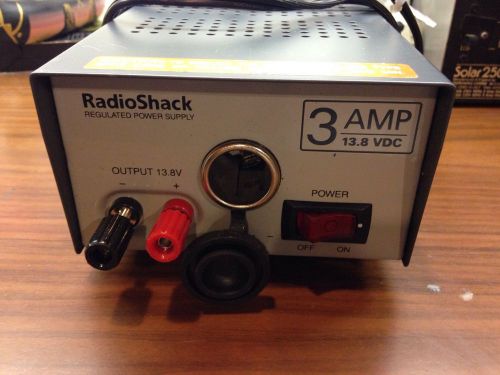 13.8 volt/ 3amp radioshack power supply w/ cigerett lighter adaopter for sale
