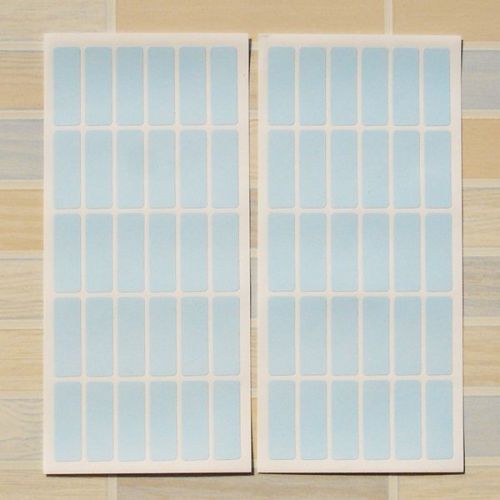 360 Pastel Blue Color Sticky Labels 13 x 38mm Price Stickers Tags Self Adhesive