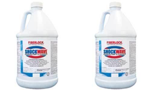 (2) gallons of fiberlock shockwave concentrated mold disinfectant container ! for sale