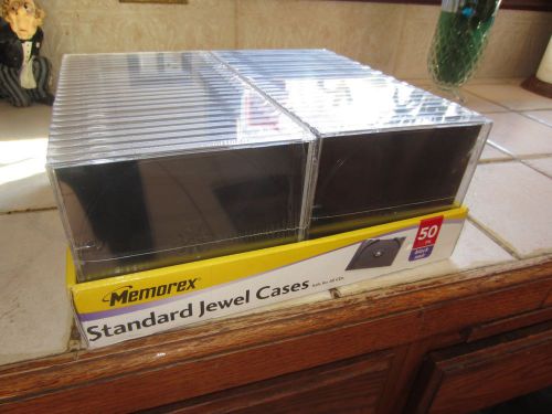 NIB Memorex Standard Cd Jewel Cases-50 Pack