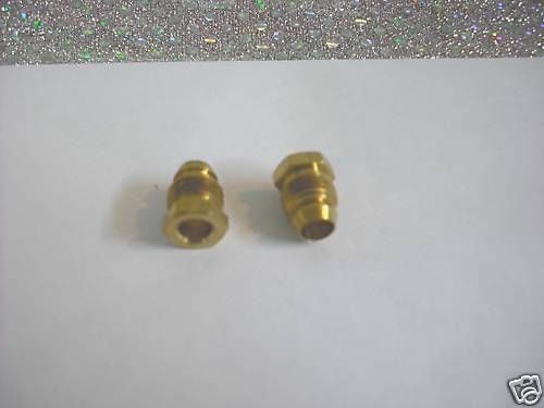 Brass pilot compression fitting made for 1/4&#034; od, set of (2) two for sale