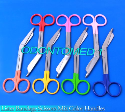 7 Lister Bandage Nurse Scissors Mix Color Handles