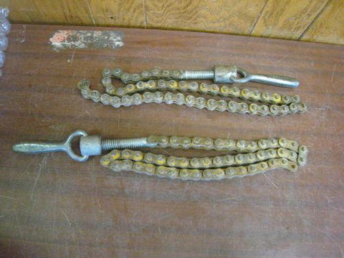 Lot Of 2 Greenlee Tugger Puller Hold Down Chains Puller 3FT FREE SHIPPING