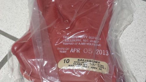 Salisbury electrical gloves size 10 class 00 type 1 for sale