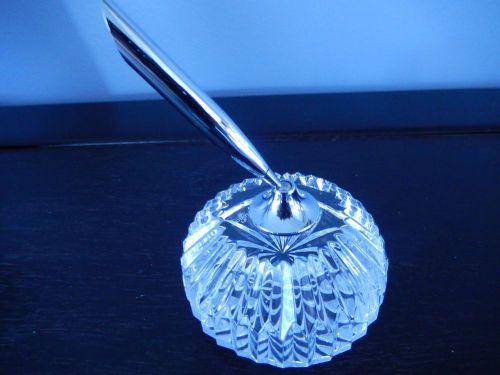 crystal pen holder, paper weight, decor, great gift for office
