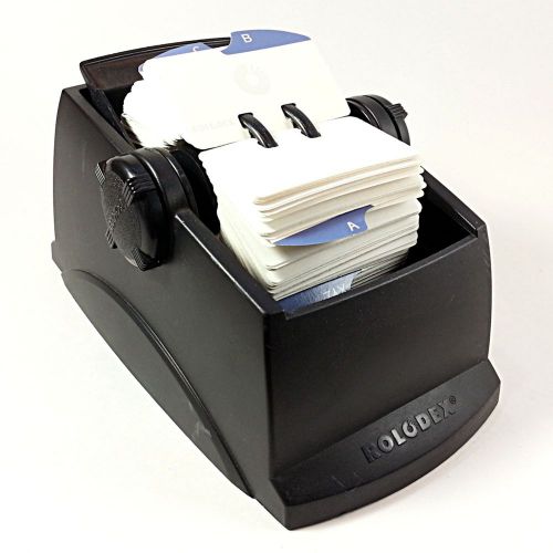 Rolodex 1.5&#034; x 2.75&#034; Card Organizer File Desk Contact Information o125