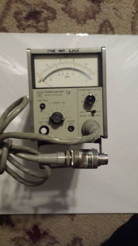 HP / Keysight 432A Analog Power Meter with 478A Sensor &amp; Cable  -No Power Cable-