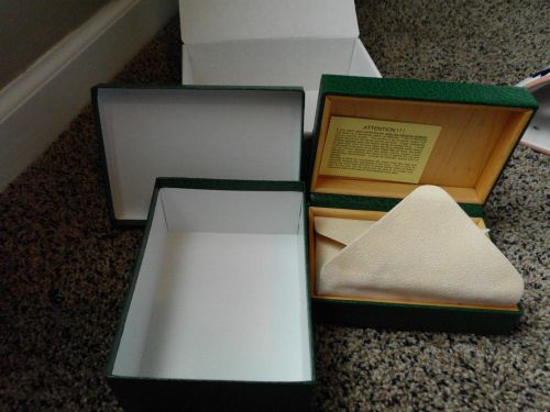 Deluxe large green men&#039;s presentation box for watch for sale