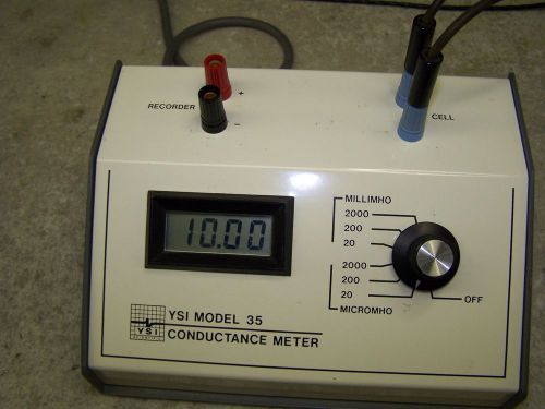 YSI Conductance Meter Model 35 with Glass Conductivity Dip Cell