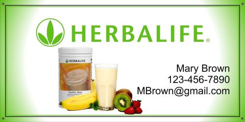 Herbalife Banner Trade Shows Events 2&#039;x4&#039; w/ grommets Customize with YOUR name!