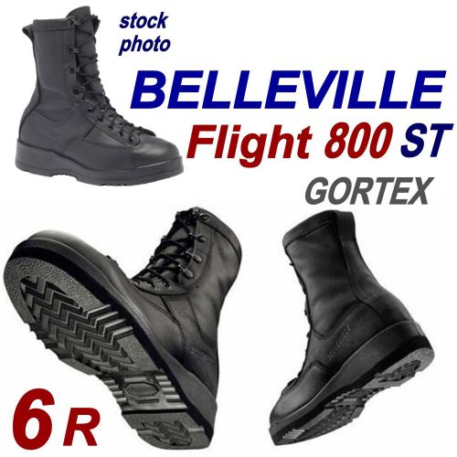 6M~NWT $220 BELLEVILLE 800 ST Leathr Gore-tex Safety Boots~ MILITARY EMT Flight