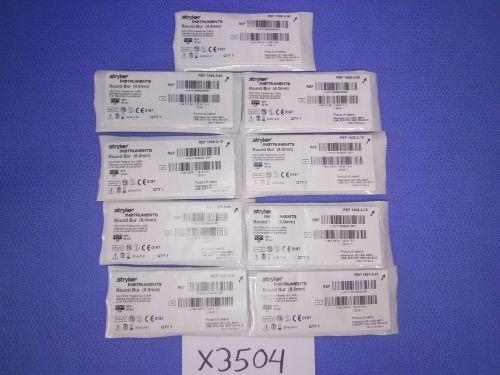 Stryker 1608 Round Bur Assorted STERILE (Lot of 9)